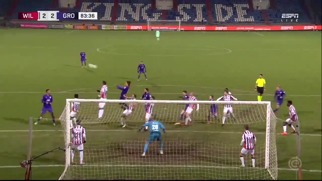 HOL D1 Willem II Vs Groningen Ko Itakura Goal in 84 min, Score 2:2