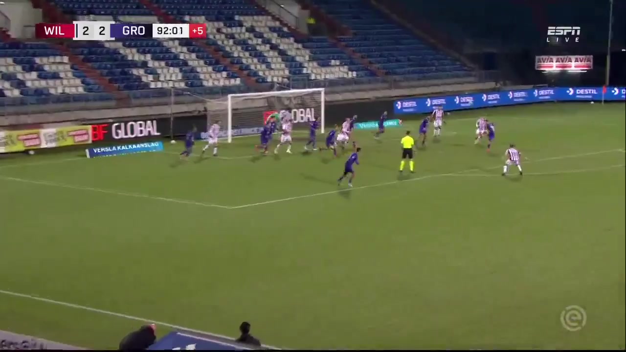 HOL D1 Willem II Vs Groningen 92 phút Mo El HankouriVào, ghi bàn 2:3