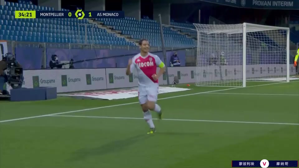 11 Montpellier Vs Monaco 34 skor gol Ben Yedder Wissam, skor 0:2