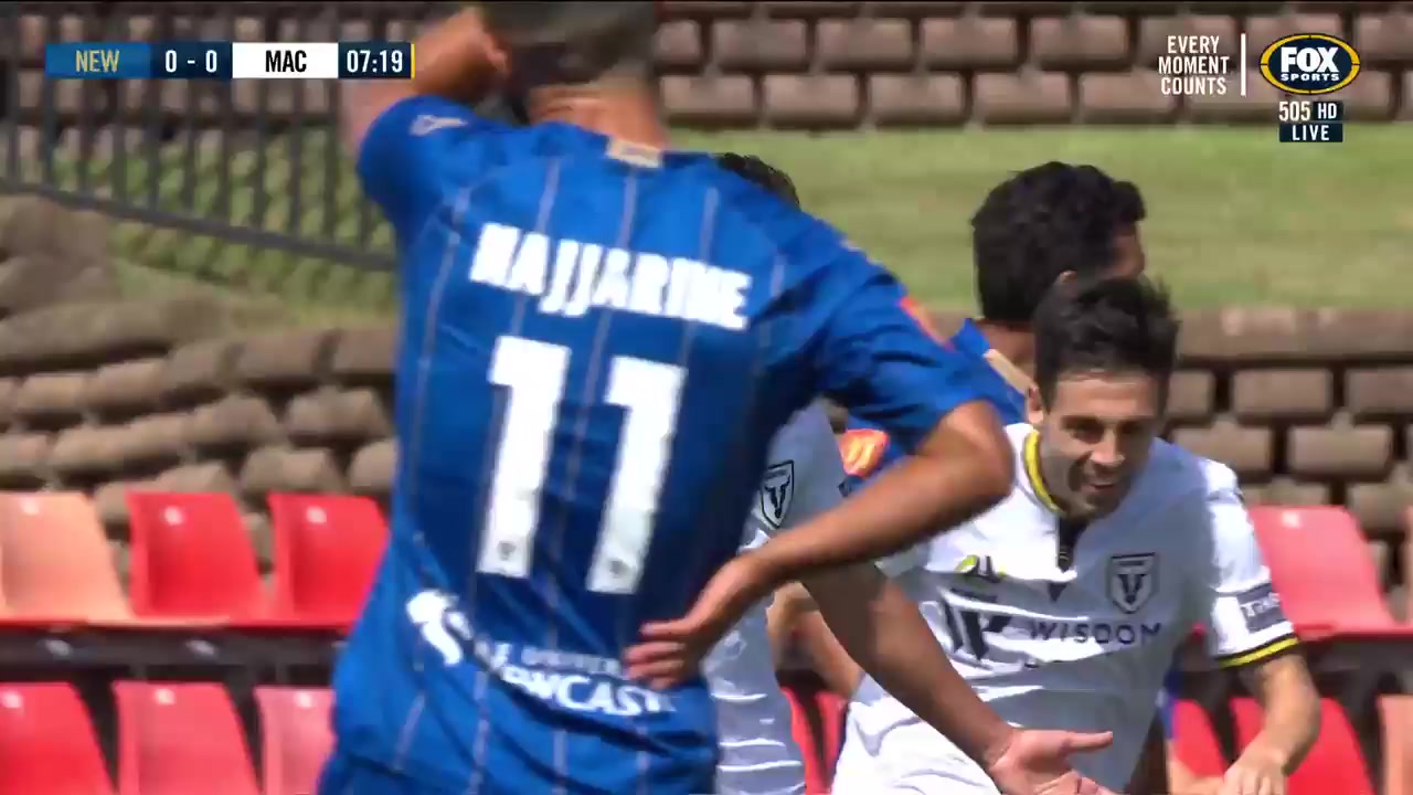 273 Newcastle Jets Vs FC Macarthur 7 skor gol puyo, skor 0:1