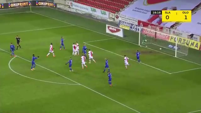 CZE D1 Slavia Praha Vs Sigma Olomouc 17 phút Ondrej KudelaVào, ghi bàn 1:1