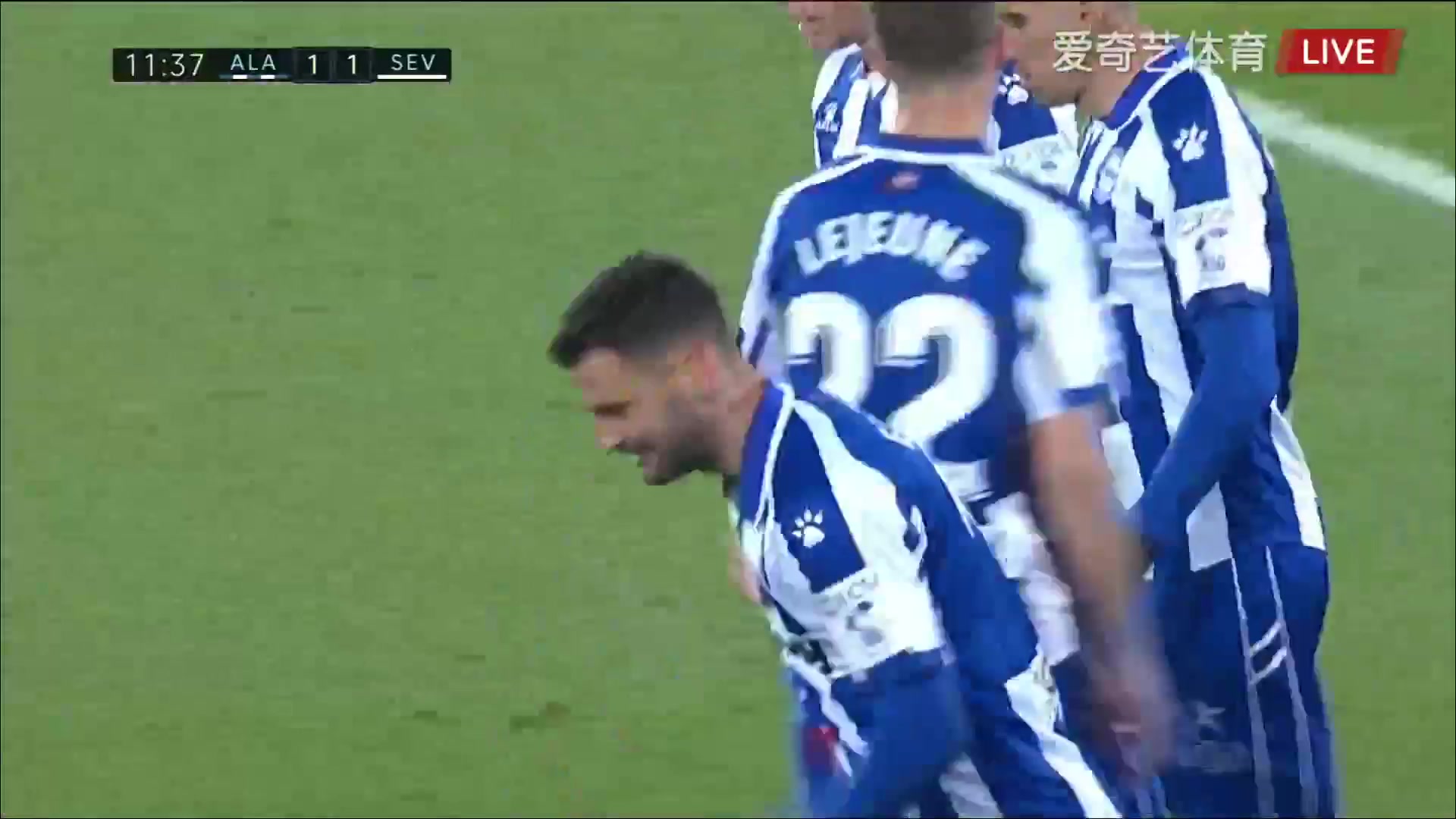 31 Alaves Vs Sevilla 10 skor gol Edgar Antonio Mendez Ortega, skor 1:1