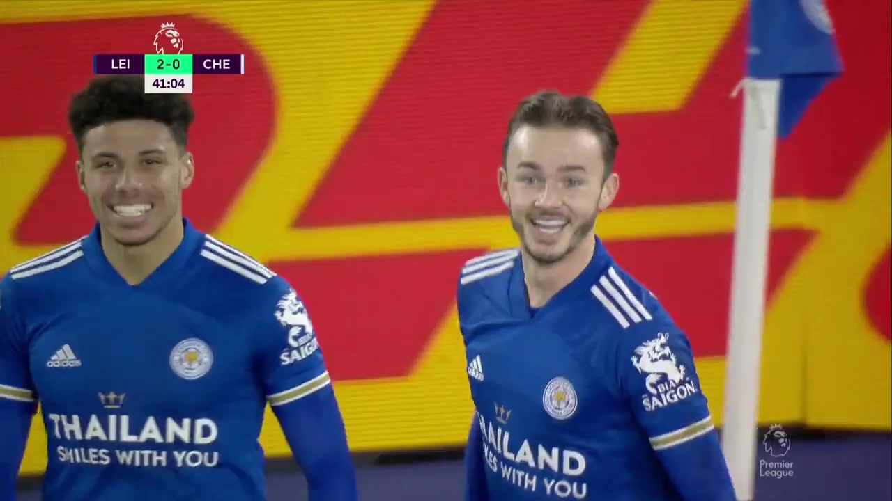 EPL Leicester City Vs Chelsea James Maddison Goal in 40 min, Score 2:0