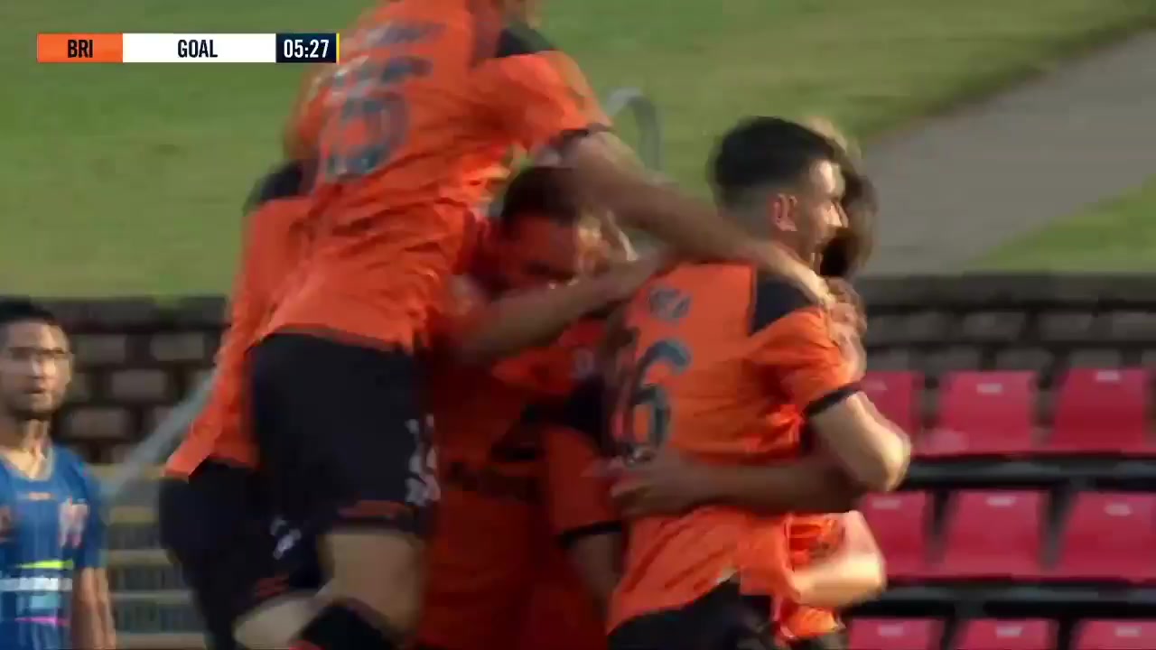 AUS D1 Newcastle Jets Vs Brisbane Roar 5 phút Riku DanzakiVào, ghi bàn 0:1