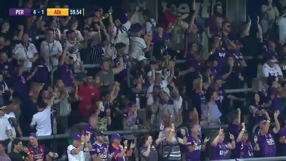 AUS D1 Perth Glory Vs Adelaide United 61 phút Nicholas DAgostinoVào, ghi bàn 4:1