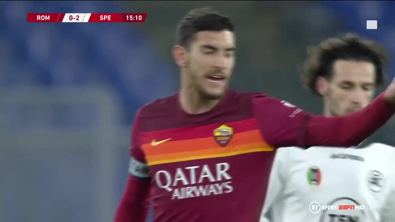 ITA Cup AS Roma Vs Spezia 14 phút Riccardo SaponaraVào, ghi bàn 0:2