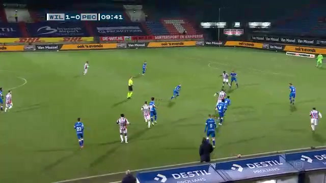 HOL D1 Willem II Vs PEC Zwolle Kwasi Okyere Wriedt Goal in 8 min, Score 1:0