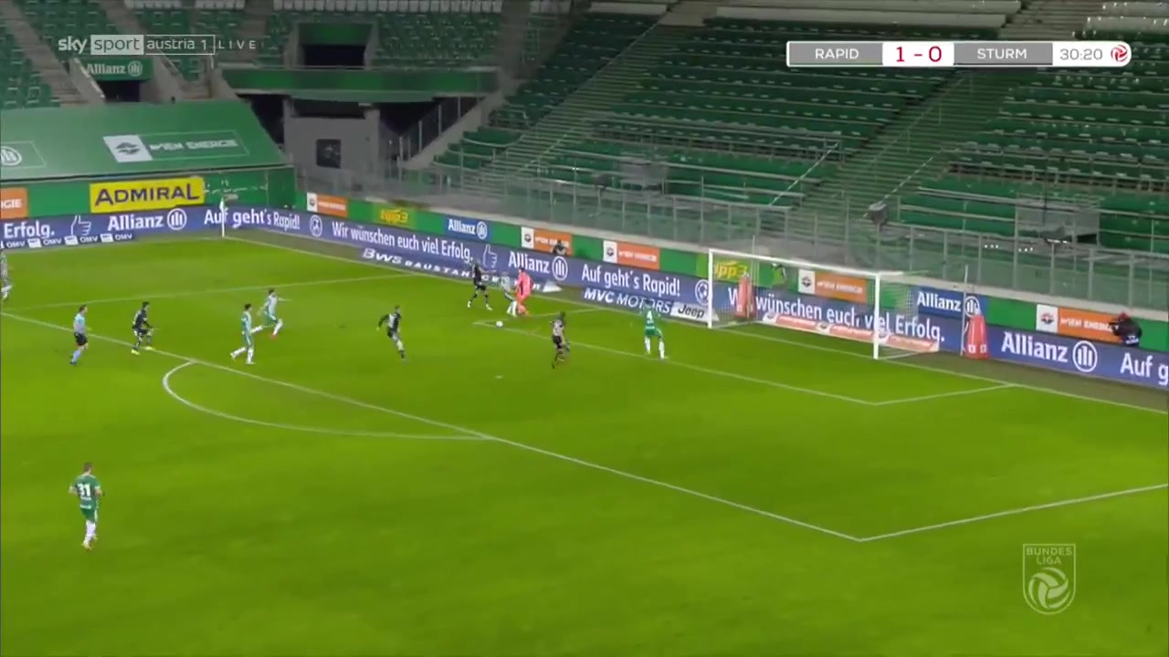 3 Rapid Wien Vs Sturm Graz 29 skor gol Jakob Jantscher, skor 1:1