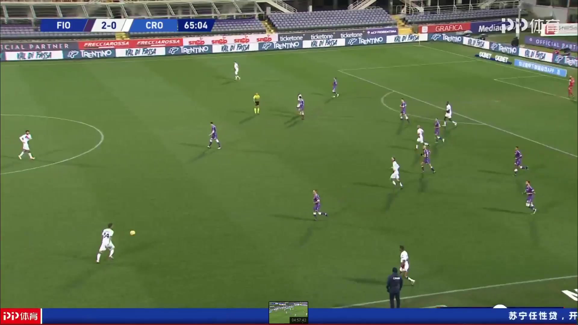 Serie A Fiorentina Vs Crotone 66 phút Simeon Tochukwu Nwankwo,SimmyVào, ghi bàn 2:1