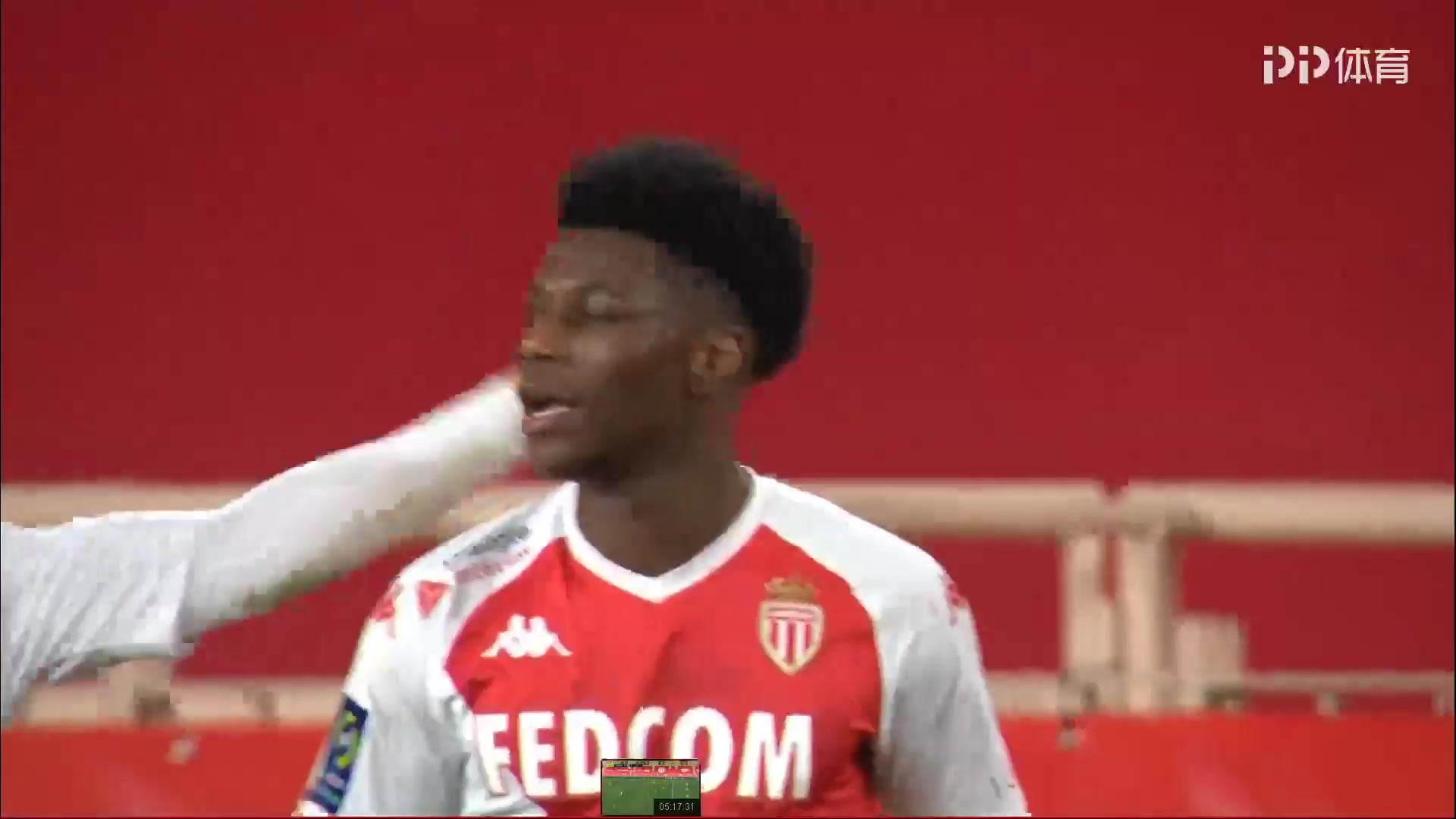 Ligue1 Monaco Vs Marseille 74 phút Aurelien TchouameniVào, ghi bàn 2:1