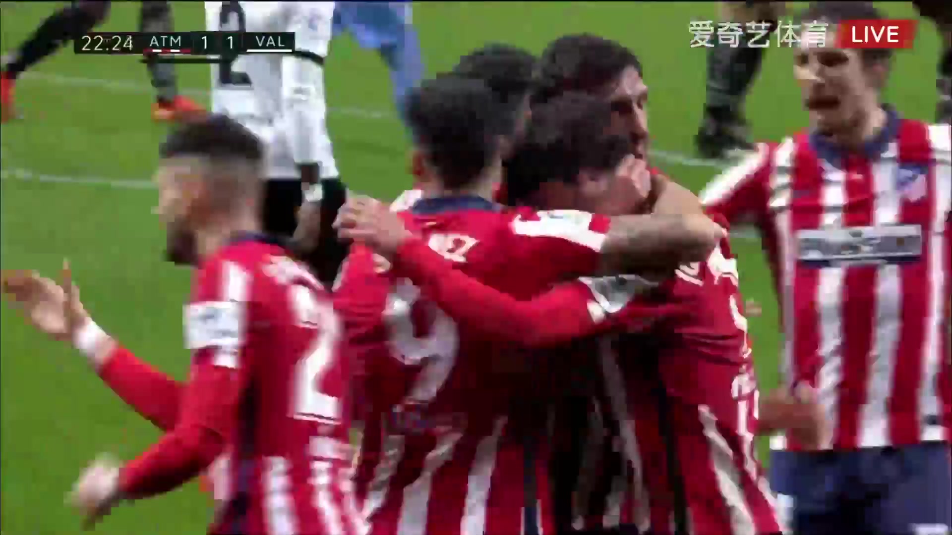 31 Atletico Madrid Vs Valencia 21 skor gol Joao Felix Sequeira, skor 1:1