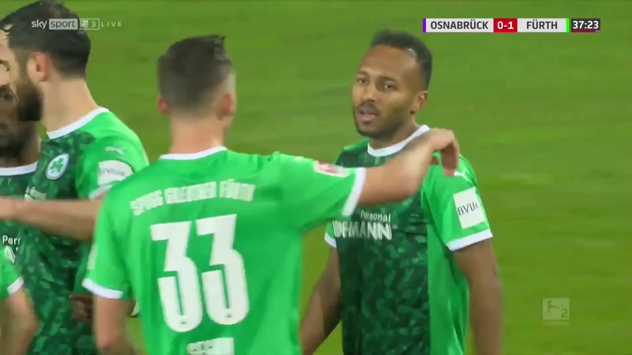 GER D2 VfL Osnabruck Vs Greuther Furth Julian Green Goal in 36 min, Score 0:1