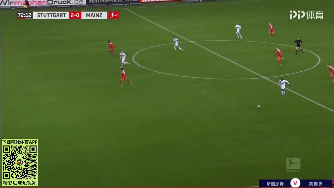 Bundesliga VfB Stuttgart Vs FSV Mainz 05 73 phút Silas Wamangituka FunduVào, ghi bàn 2:0