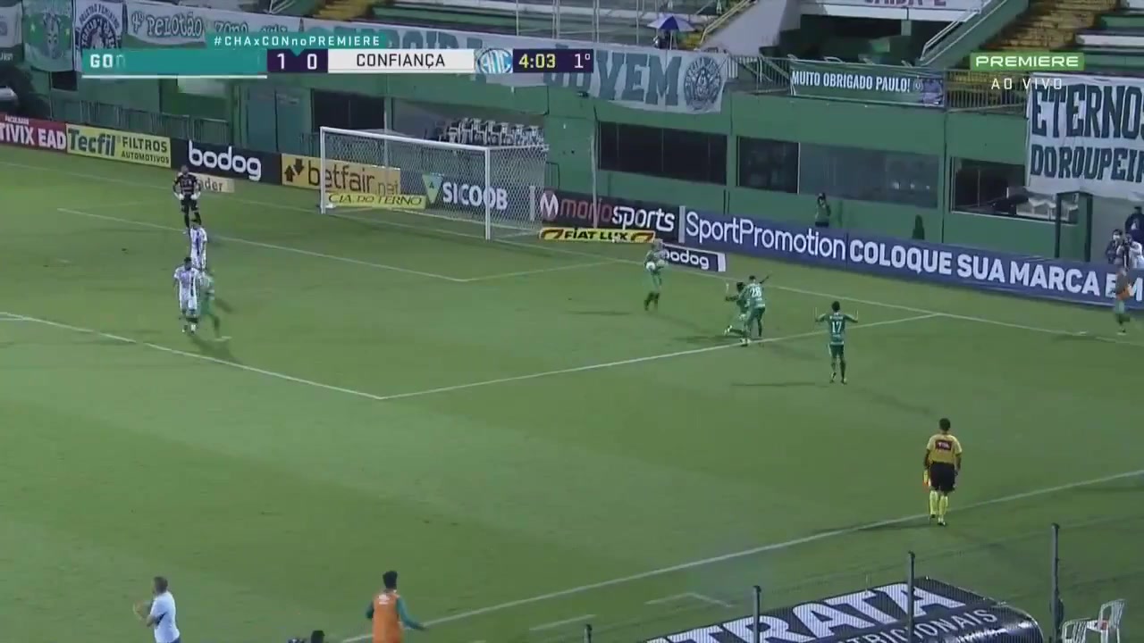 BRA D2 Chapecoense SC Vs Confianca SE Anselmo Ramon Alves Herculano Goal in 3 min, Score 1:0