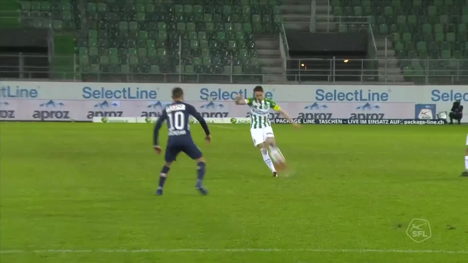 SUI Sl St. Gallen Vs FC Zurich 9 phút Basil StillhartVào, ghi bàn 2:0