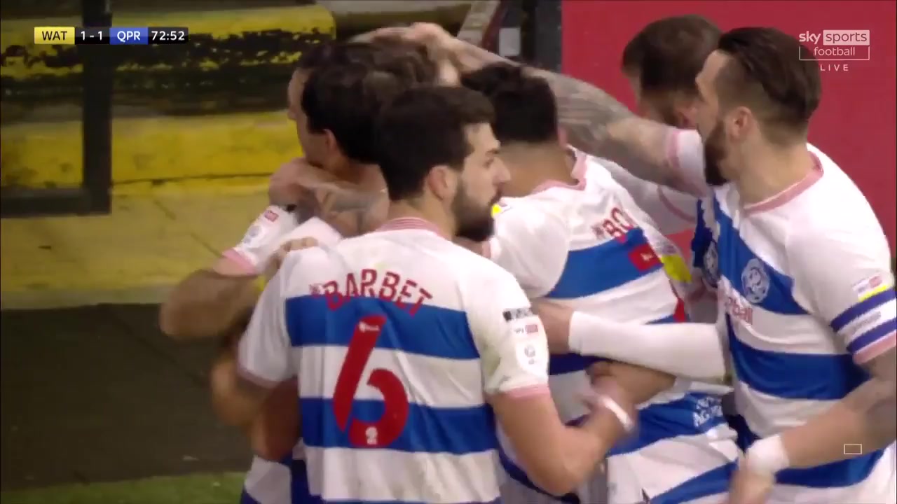 ENG LCH Watford Vs Queens Park Rangers (QPR) Charlie Austin Goal in 73 min, Score 1:1