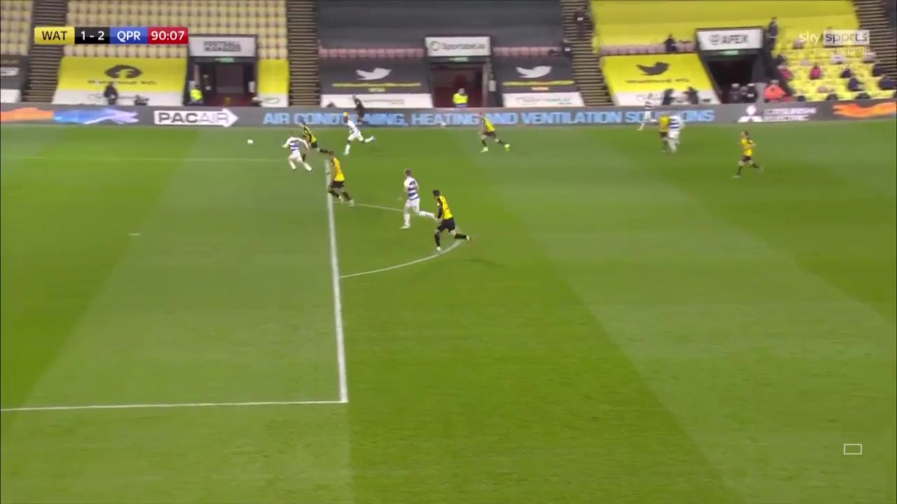 ENG LCH Watford Vs Queens Park Rangers (QPR) 90 ทำประตู Albert Adomah ประตู, ทำคะแนน 1:2