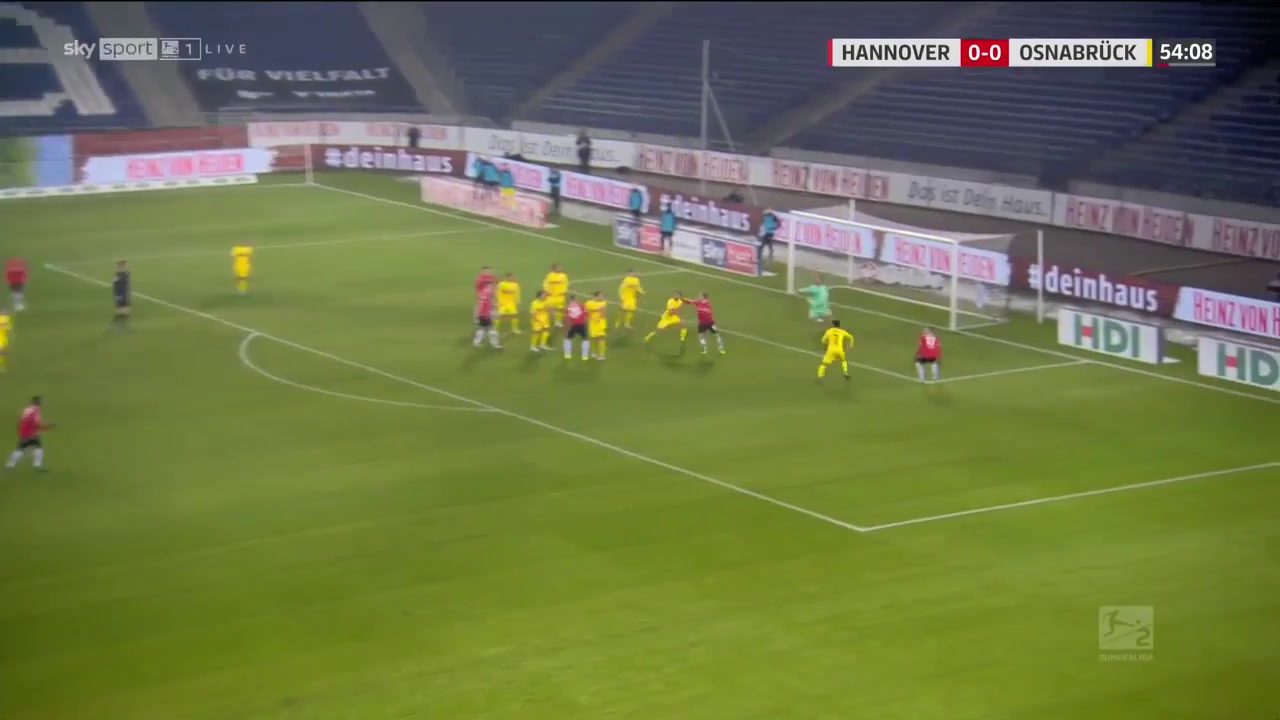 GER D2 Hannover 96 Vs VfL Osnabruck 54 phút Timo HubersVào, ghi bàn 1:0