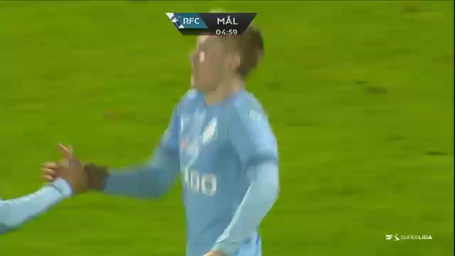 DEN SASL Randers FC Vs AC Horsens 4 phút Mathias GreveVào, ghi bàn 1:0