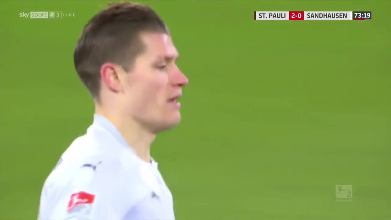 GER D2 St. Pauli Vs SV Sandhausen Kevin Behrens Goal in 73 min, Score 2:1