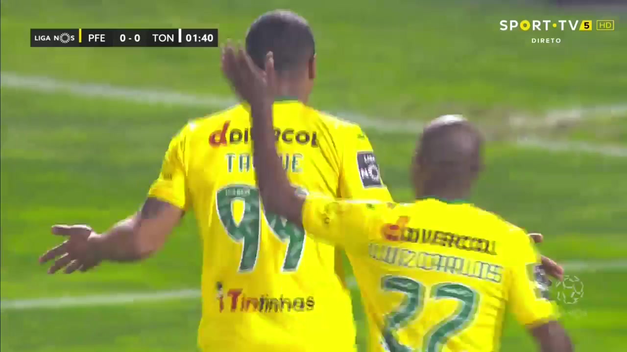POR D1 Pacos de Ferreira Vs CD Tondela 2 phút Douglas Willian da Silva SouzaVào, ghi bàn 1:0