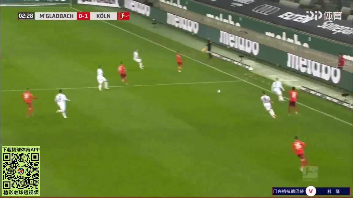 Bundesliga Borussia Monchengladbach Vs FC Koln 3 phút Elvis RexhbecajVào, ghi bàn 0:1