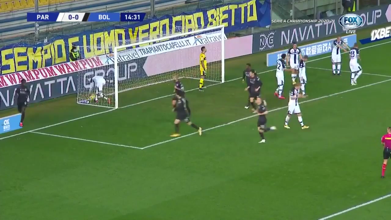 34 Parma Vs Bologna 14 skor gol Musa Barrow, skor 0:1