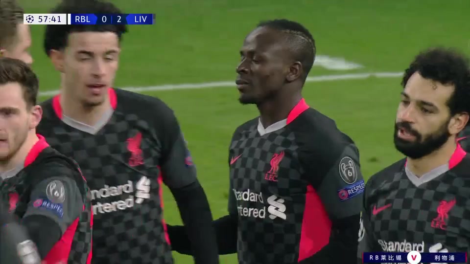 103 RB Leipzig Vs Liverpool 59 skor gol Sadio Mane, skor 0:2