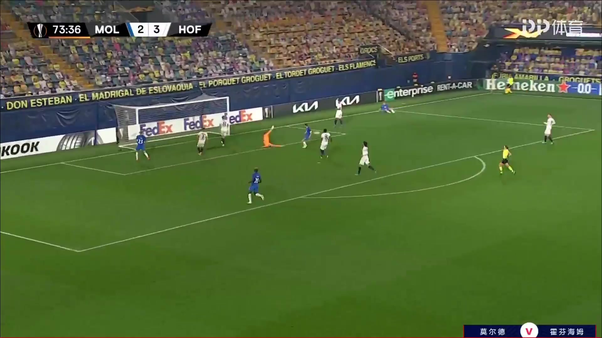 UEFA EL Molde Vs TSG Hoffenheim 74 phút David Datro FofanaVào, ghi bàn 3:3