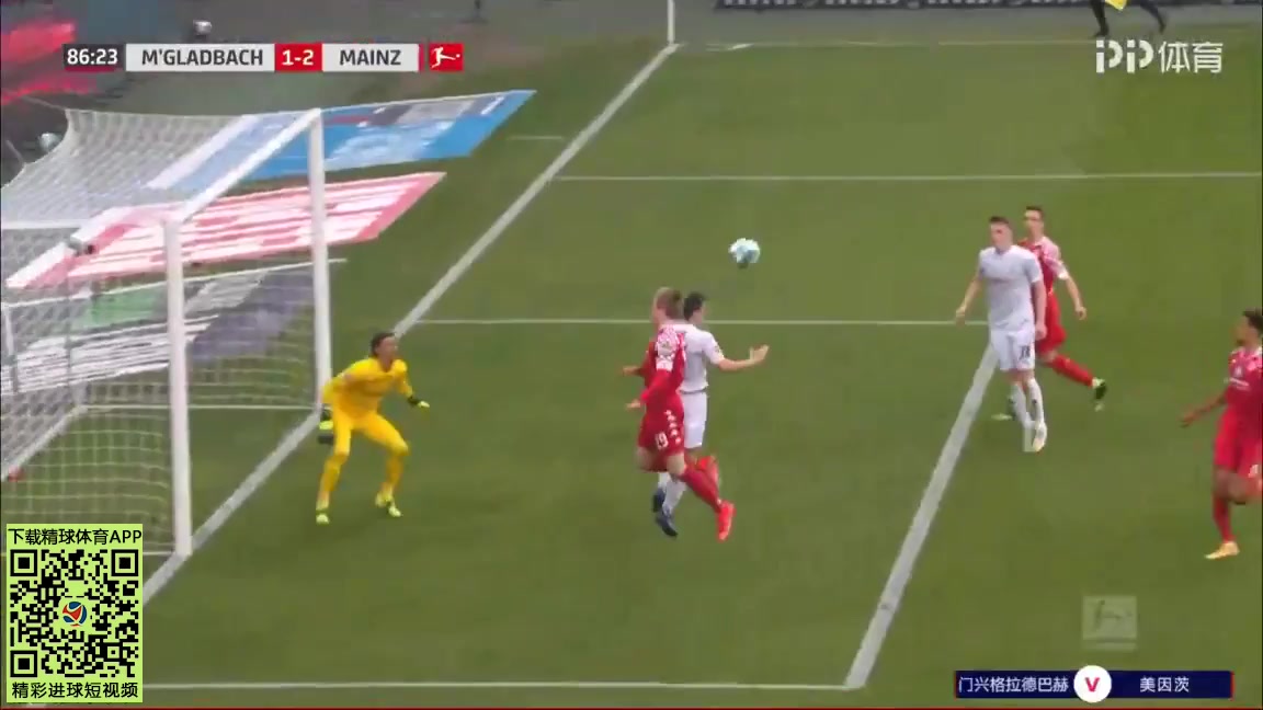 Bundesliga Borussia Monchengladbach Vs FSV Mainz 05 86 phút Kevin StogerVào, ghi bàn 1:2