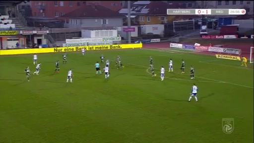 3 TSV Hartberg Vs SV Ried 28 skor gol Dario Tadic, skor 1:1