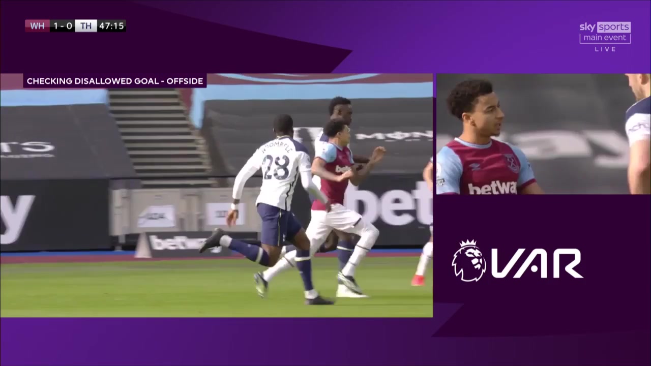 EPL West Ham United Vs Tottenham Hotspur 47 phút Jesse LingardVào, ghi bàn 2:0