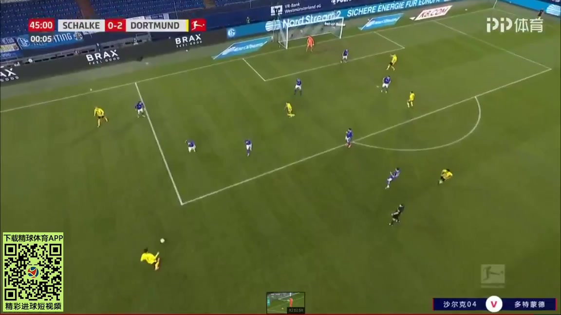 Bundesliga Schalke 04 Vs Borussia Dortmund 44 phút Erling HaalandVào, ghi bàn 0:2