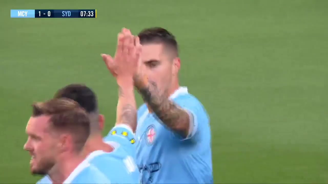 AUS D1 Melbourne City Vs Sydney FC Jamie MacLaren Goal in 6 min, Score 1:0