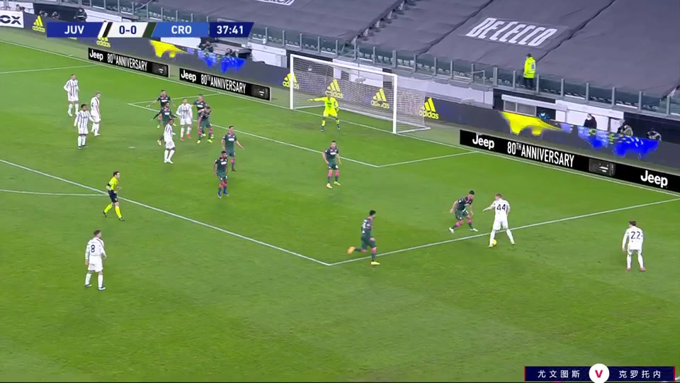 Serie A Juventus Vs Crotone Cristiano Ronaldo dos Santos Aveiro Goal in 38 min, Score 1:0