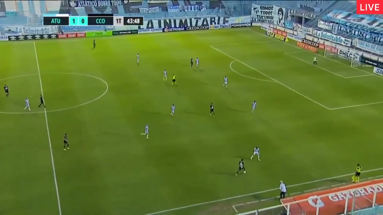 ARG D1 Atletico Tucuman Vs Central Cordoba SDE Milton Gimenez Goal in 43 min, Score 1:1