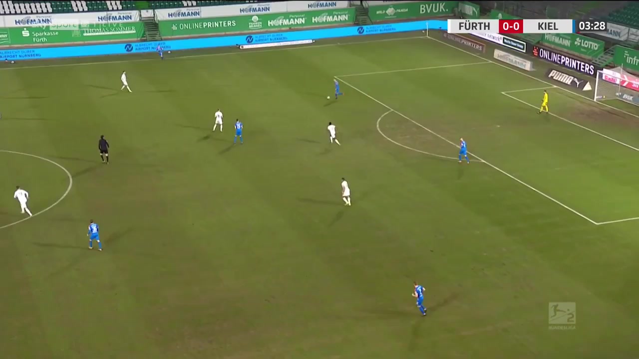 GER D2 Greuther Furth Vs Holstein Kiel Joshua Mees Goal in 3 min, Score 0:1