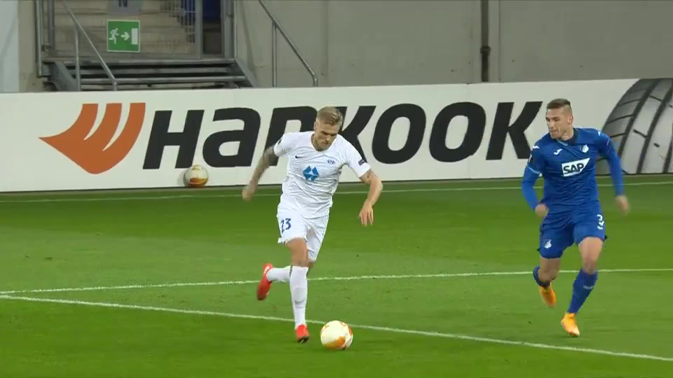 UEFA EL TSG Hoffenheim Vs Molde 19 phút Eirik Ulland AndersenVào, ghi bàn 0:1