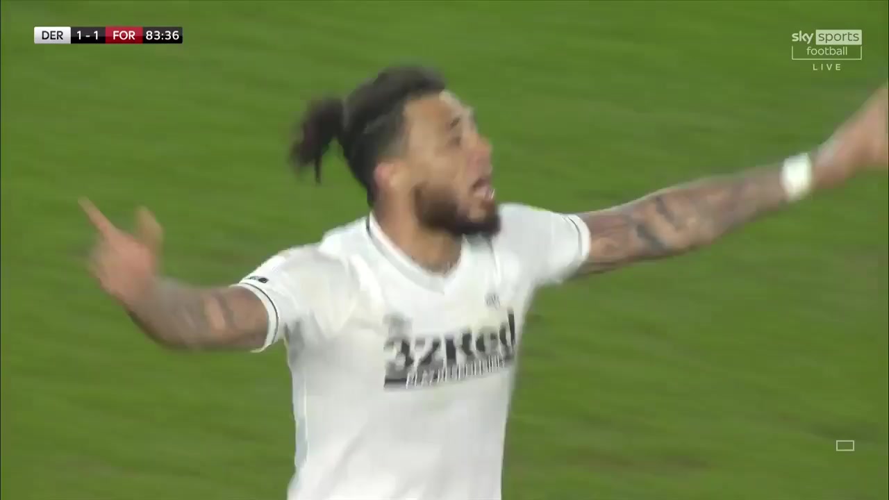 ENG LCH Derby County Vs Nottingham Forest 83 ทำประตู Colin Kazim-Richards ประตู, ทำคะแนน 1:1