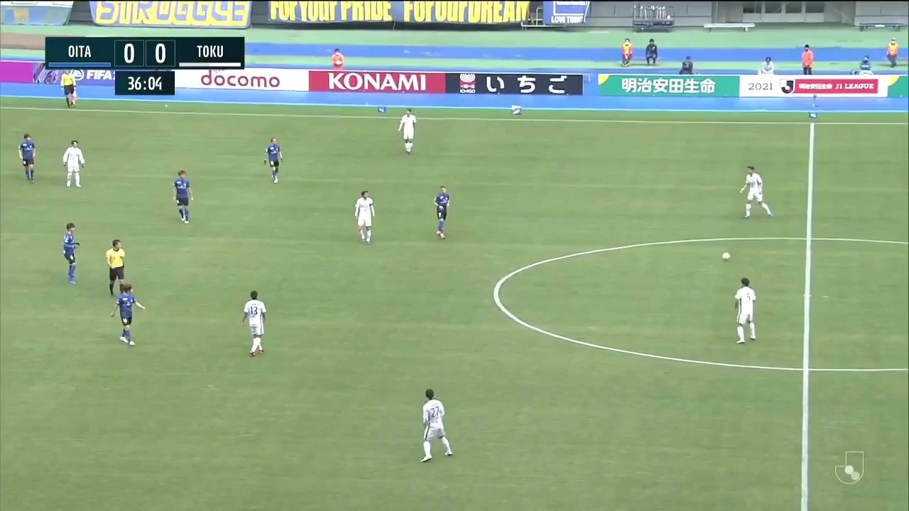 JPN D1 Oita Trinita Vs Tokushima Vortis Takeru Kishimoto Goal in 36 min, Score 0:1