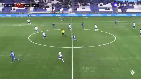 RUS D1 Gazovik Orenburg Vs Fakel Kozlov Goal in 30 min, Score 1:1