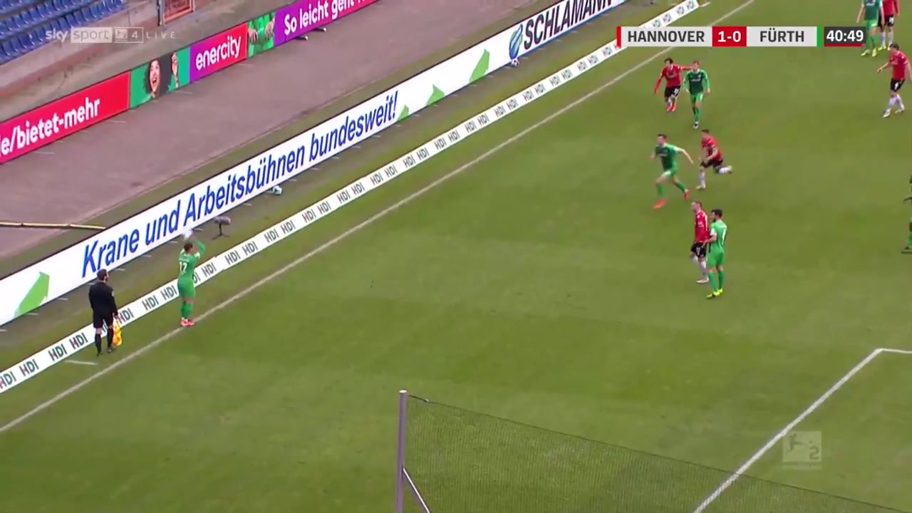 9 Hannover 96 Vs Greuther Furth 40 skor gol Genki Haraguchi, skor 1:0