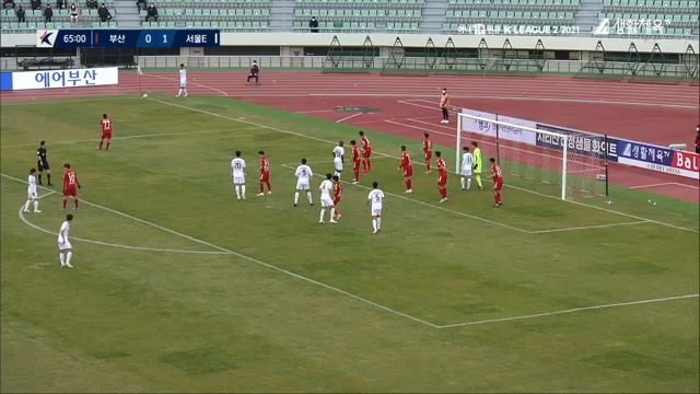 KOR D2 Busan I Park Vs Seoul E-Land FC Lee Sang Min Goal in 66 min, Score 0:2