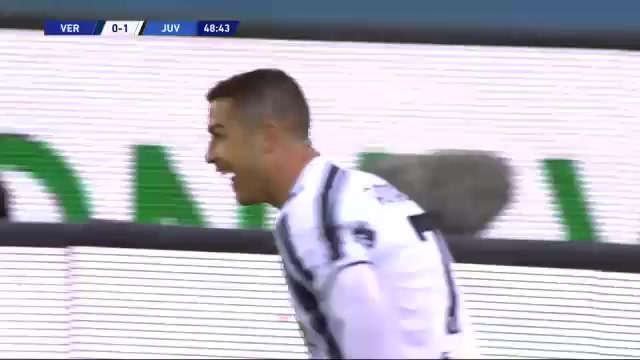 Serie A Verona Vs Juventus Cristiano Ronaldo dos Santos Aveiro Goal in 50 min, Score 0:1