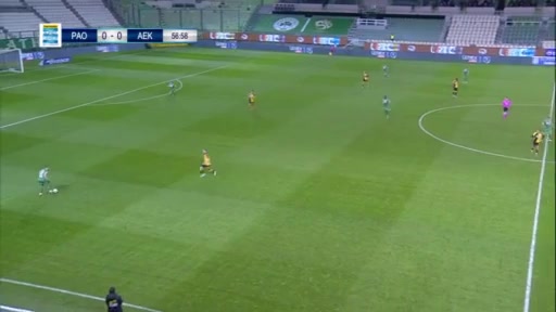 GRE D1 Panathinaikos Vs AEK Athens 58 phút Vào, ghi bàn 1:0