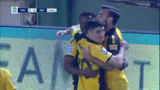 GRE D1 Panathinaikos Vs AEK Athens 73 phút Vào, ghi bàn 1:1