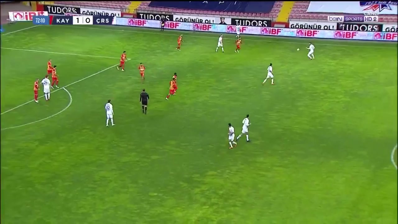 TUR D1 Kayserispor Vs Caykur Rizespor Braian Samudio Goal in 72 min, Score 1:1