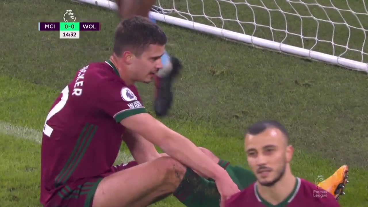 36 Manchester City Vs Wolves 16 skor gol , skor 1:0