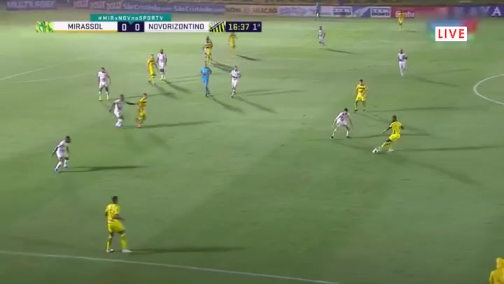 BRA SP Mirassol Vs Gremio Novorizontin Fabricio Daniel de Souza Goal in 16 min, Score 1:0