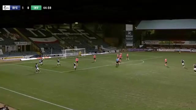 SCO CH Dundee Vs Inverness Jason Cummings Goal in 45 min, Score 2:0